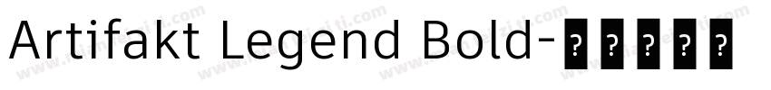 Artifakt Legend Bold字体转换